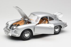 Porsche 356B Argent & Intérieur Marron Bburago 1:18 3021-M2 Métal — image 2 sur 8