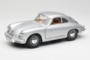 Porsche 356B Argent & Intérieur Marron Bburago 1:18 3021-M2 Métal