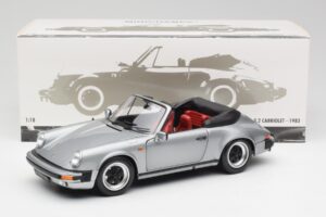 Porsche 911 930 Carrera 3.2 Cabriolet Gris Métallisé Minichamps 1:18 100063034 Métal — image 8 sur 8