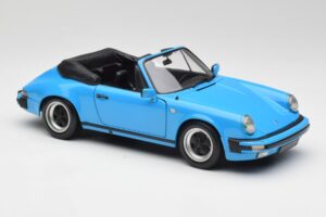 Porsche 911 930 Carrera Cabriolet Bleu Minichamps 1:18 100063032 Métal — image 6 sur 8