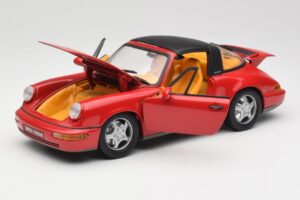 Porsche 911 964 Carrera 2 Targa Rouge Anson 1:18 30305-W Métal — image 2 sur 8