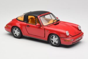 Porsche 911 964 Carrera 2 Targa Rouge Anson 1:18 30305-W Métal — image 6 sur 8