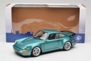 Porsche 911 964 Turbo Wimbledon Green Metallic Solido 1:18 S1803407 Métal — image 8 sur 8