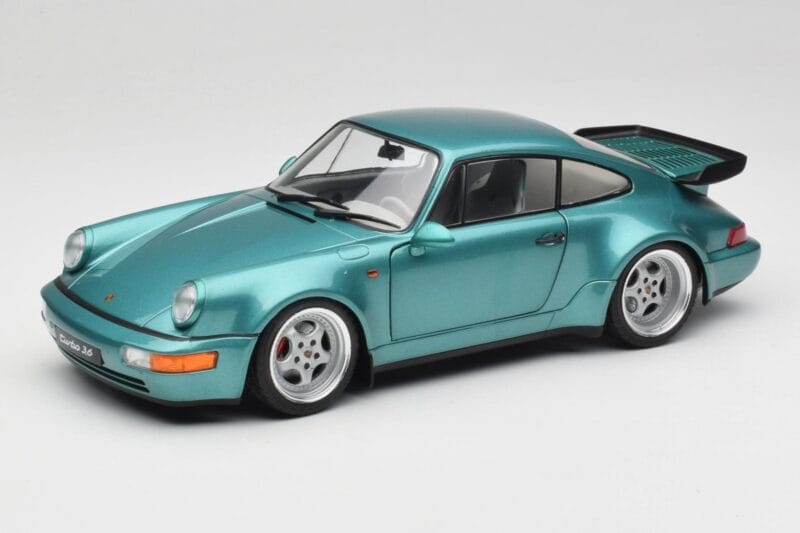 Porsche 911 964 Turbo Wimbledon Green Metallic Solido 1:18 S1803407 Métal