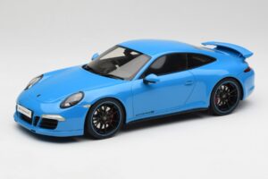 Porsche 911 991 Carrera 4S Aerokit Bleu GT Spirit 1:18 GT085 Résine