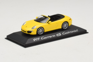 Porsche 911 991 Carrera 4S Cabriolet Jaune Minichamps 1:43 WAP0201120C Métal — image 2 sur 5