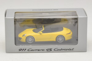 Porsche 911 991 Carrera 4S Cabriolet Jaune Minichamps 1:43 WAP0201120C Métal — image 5 sur 5
