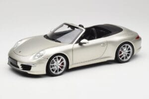 Porsche 911 991 Carrera S Cabriolet GT Argent Métallisé Minichamps 1:18 100061030 Métal