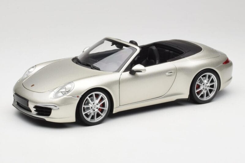 Porsche 911 991 Carrera S Cabriolet GT Argent Métallisé Minichamps 1:18 100061030 Métal