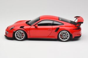 Porsche 911 991 GT3 RS Guards Rouge Jantes Argent AUTOart 1:18 78165 Métal — image 4 sur 8