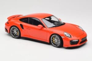 Porsche 911 991 Turbo S Lava Orange Minichamps 1:18 110067120 Métal — image 6 sur 8
