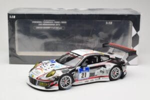 Porsche 911 991.1 GT3 R #21 WTM Racing J. Stursberg / V. Krumbach 24h Nurburgring 2016 Minichamps 1:18 155166021 Métal — image 6 sur 6