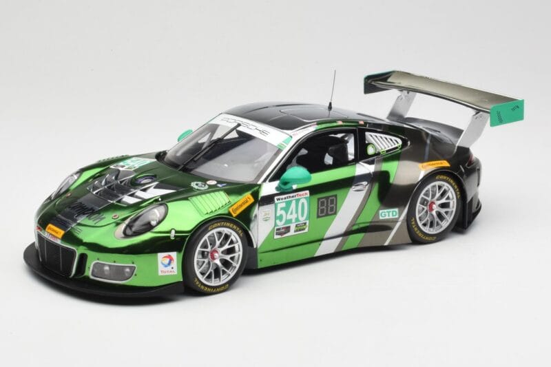 Porsche 911 991.1 GT3 R #540 Black Swan Racing P. Long / T. Pilgrim 24h Daytona 2016 Minichamps 1:18 155166540 Métal