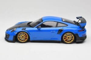 Porsche 911 991.2 GT2 RS Bleu avec Jantes Dorées Minichamps 1:18 155068302 Métal — image 3 sur 6