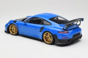 Porsche 911 991.2 GT2 RS Bleu avec Jantes Dorées Minichamps 1:18 155068302 Métal — image 5 sur 6