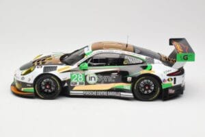 Porsche 911 991.2 GT3 R #28 Alegra Motorsports D. de Quesada / M. Morad Class Winners 24 Hours of Daytona 2017 Minichamps 1:1 — image 3 sur 6