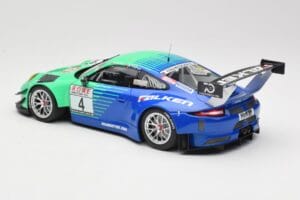 Porsche 911 991.2 GT3 R #4 Falken K. Bachler / M. Ragginger VLN Winner Round 6 2018 Minichamps 1:18 153186994 Métal — image 5 sur 6