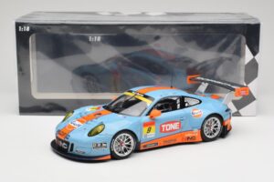 Porsche 911 991.2 GT3 R Pacific Gulf Racing #9 J. Lammers / K. Miura Super GT 300 Series 2017 Minichamps 1:18 155176909 Métal — image 6 sur 6