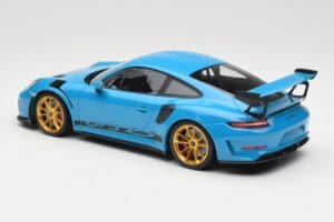 Porsche 911 991.2 GT3 RS Bleu avec Jantes Dorées Minichamps 1:18 155068222 Métal — image 5 sur 6