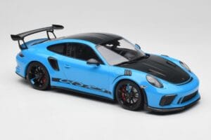 Porsche 911 991.2 GT3 RS Miami Bleu Weissach Package & Roues Magnésium Noires Minichamps 1:18 153068231 Métal — image 4 sur 6