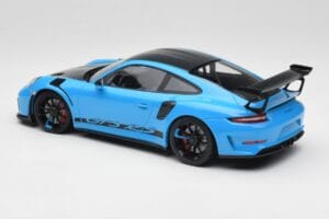 Porsche 911 991.2 GT3 RS Miami Bleu Weissach Package & Roues Magnésium Noires Minichamps 1:18 153068231 Métal — image 5 sur 6