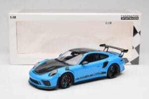 Porsche 911 991.2 GT3 RS Miami Bleu Weissach Package & Roues Magnésium Noires Minichamps 1:18 153068231 Métal — image 6 sur 6