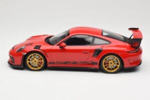 Porsche 911 991.2 GT3 RS Rouge avec Jantes Dorées Minichamps 1:18 155068220 Métal — image 3 sur 6
