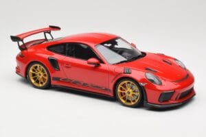 Porsche 911 991.2 GT3 RS Rouge avec Jantes Dorées Minichamps 1:18 155068220 Métal — image 4 sur 6