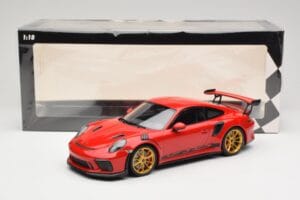 Porsche 911 991.2 GT3 RS Rouge avec Jantes Dorées Minichamps 1:18 155068220 Métal — image 6 sur 6
