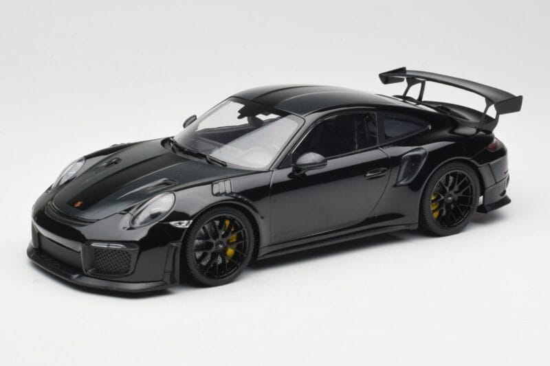 Porsche 911 991.2 GT3 RS Weissach Package Noir Avec Jantes Noires Minichamps 1:18 153068321 Métal