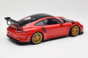 Porsche 911 991.2 GT3 RS Weissach Package Guards Red Jantes Magnesium Dorées Minichamps 1:18 153068236 Métal — image 2 sur 6