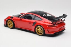 Porsche 911 991.2 GT3 RS Weissach Package Guards Red Jantes Magnesium Dorées Minichamps 1:18 153068236 Métal — image 5 sur 6