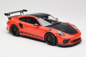 Porsche 911 991.2 GT3 RS Weissach Package Lava Orange Wording Jantes Magnesium Noires Minichamps 1:18 153068226 Métal — image 4 sur 6