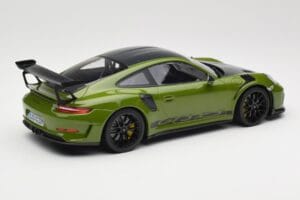 Porsche 911 991.2 GT3 RS Weissach Package Lizard Green Wording & Jantes Magnésium Noires Minichamps 1:18 155068232 Métal — image 2 sur 6