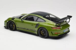Porsche 911 991.2 GT3 RS Weissach Package Lizard Green Wording & Jantes Magnésium Noires Minichamps 1:18 155068232 Métal — image 5 sur 6