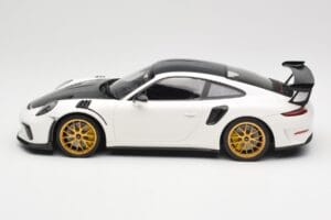 Porsche 911 991.2 GT3 RS Weissach Package Blanc Jantes Magnesium Dorées Minichamps 1:18 153068238 Métal — image 3 sur 6