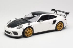 Porsche 911 991.2 GT3 RS Weissach Package Blanc Jantes Magnesium Dorées Minichamps 1:18 153068238 Métal