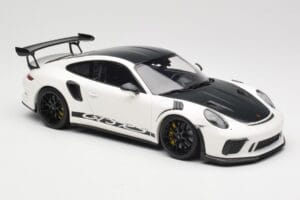 Porsche 911 991.2 GT3 RS Weissach Package Blanc Wording Jantes Magnesium Noires Minichamps 1:18 153068225 Métal — image 4 sur 6