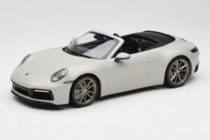 Porsche 911 992 Carrera 4S Cabriolet Gris Minichamps 1:18 155067335 Métal
