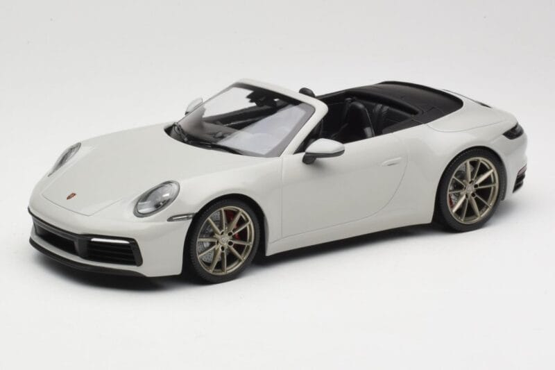 Porsche 911 992 Carrera 4S Cabriolet Gris Minichamps 1:18 155067335 Métal