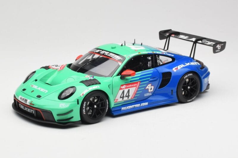 Porsche 911 992 GT3 R Falken #44 D. Eriksson / T. Heinemann 24 Hours of Nurburgring 2023 Minichamps 1:18 113236344 Métal