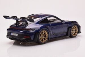 Porsche 911 992 GT3 RS Gentian Bleu Métallique Norev 1:18 187363 Métal — image 3 sur 8