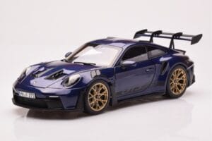 Porsche 911 992 GT3 RS Gentian Bleu Métallique Norev 1:18 187363 Métal