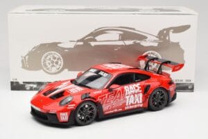 Porsche 911 992 GT3 RS Getspeed Race Taxi Guards Red Minichamps 1:18 110062040 Métal — image 8 sur 8