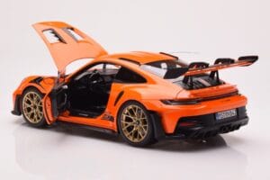 Porsche 911 992 GT3 RS Gulf Orange Norev 1:18 187360 Métal — image 5 sur 8
