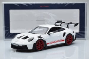 Porsche 911 992 GT3 RS Blanc Pyro Rouge Norev 1:18 187352 Métal — image 8 sur 8