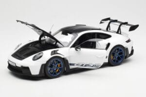 Porsche 911 992 GT3 Weissach Package Blanc & Bleu Indigo Norev 1:18 187353 Métal — image 2 sur 8