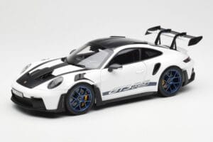 Porsche 911 992 GT3 Weissach Package Blanc & Bleu Indigo Norev 1:18 187353 Métal