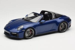 Porsche 911 992 Targa 4 GTS Blue Metallic Minichamps 1:18 155061060 Métal