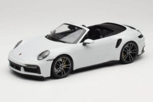Porsche 911 992 Turbo S Cabriolet White Metallic Minichamps 1:18 155069080 Métal